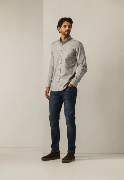 New Poplin overhemd met all-over print Overhemden