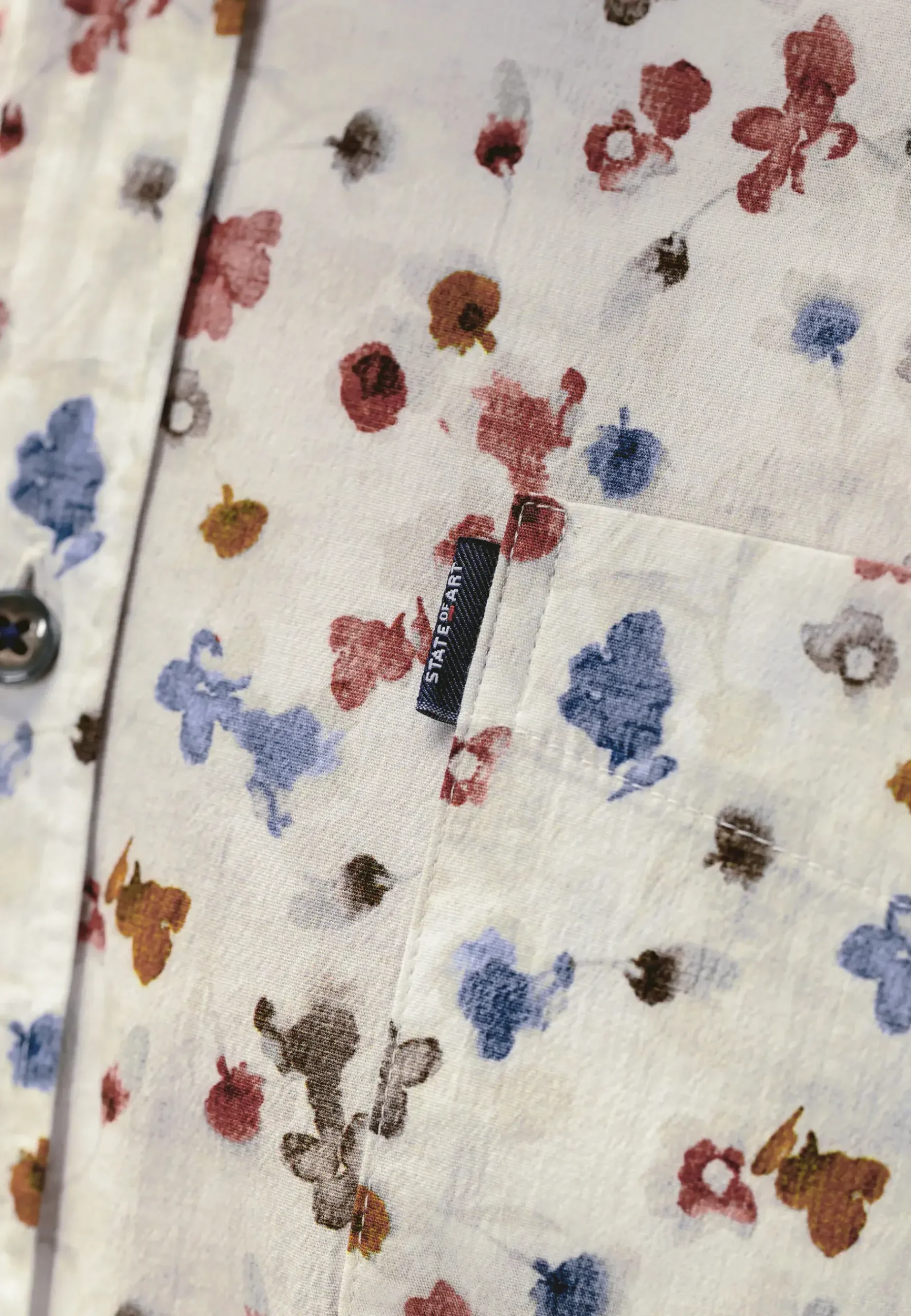 Clearance Poplin overhemd met bloemenprint Overhemden