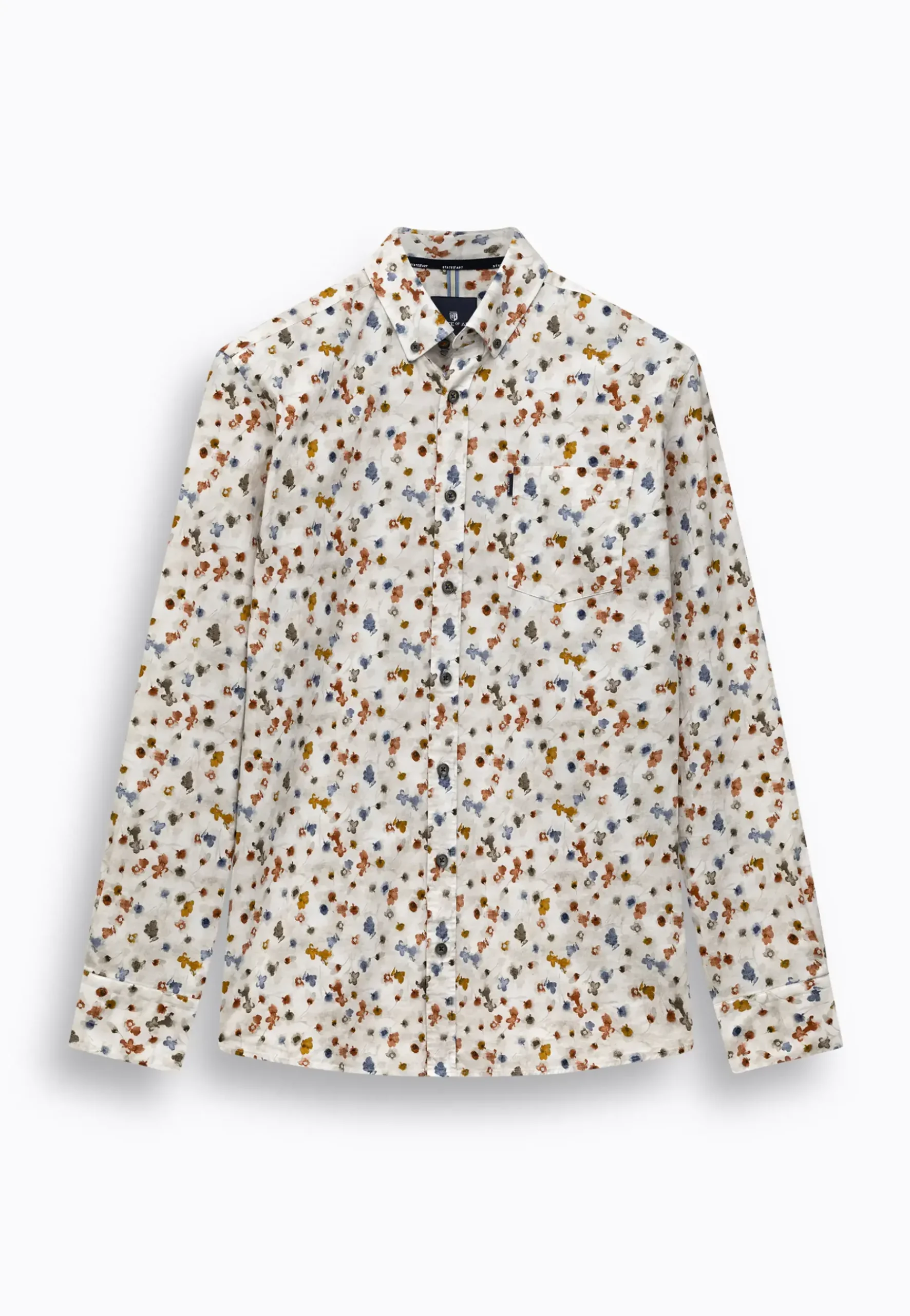 Clearance Poplin overhemd met bloemenprint Overhemden