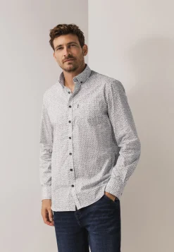 Best Poplin overhemd met botanische print Overhemden