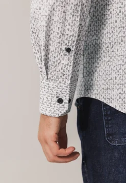 Best Poplin overhemd met botanische print Overhemden