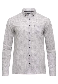 Best Poplin overhemd met botanische print Overhemden