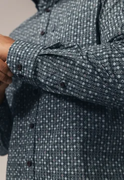 New Poplin overhemd met geometrische print Overhemden