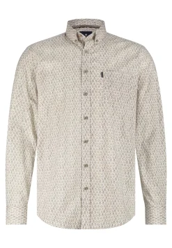 Hot Poplin overhemd met geometrische print Overhemden