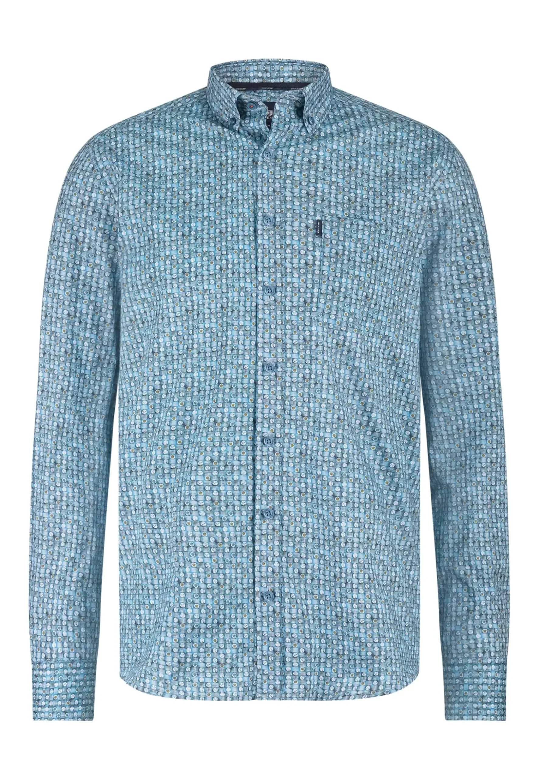 Best Poplin overhemd met geometrische print Overhemden
