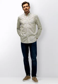 Best Poplin overhemd met kleurrijke all-over print Overhemden