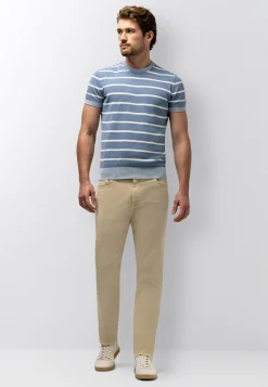 New RACER 5-pocket van gekleurd stretchdenim Broeken