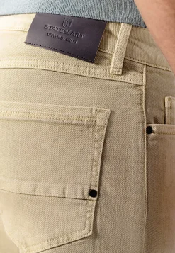 New RACER 5-pocket van gekleurd stretchdenim Broeken
