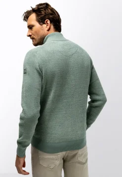 New Ribgebreide trui met blinde halve rits Truien