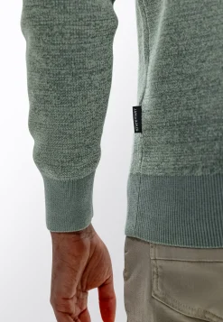 New Ribgebreide trui met blinde halve rits Truien