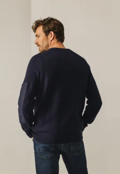 Ronde hals trui met zadelmouwen Truien