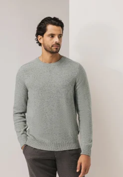 New Ronde hals trui van tweedgaren Truien