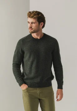 New Ronde hals trui van tweedgaren Truien