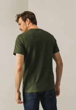 Discount Ronde hals T-shirt met structuurpatroon T-Shirts