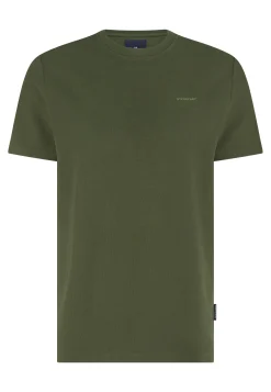 Discount Ronde hals T-shirt met structuurpatroon T-Shirts