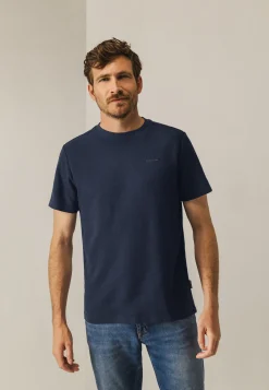 Best Ronde hals T-shirt met structuurpatroon T-Shirts