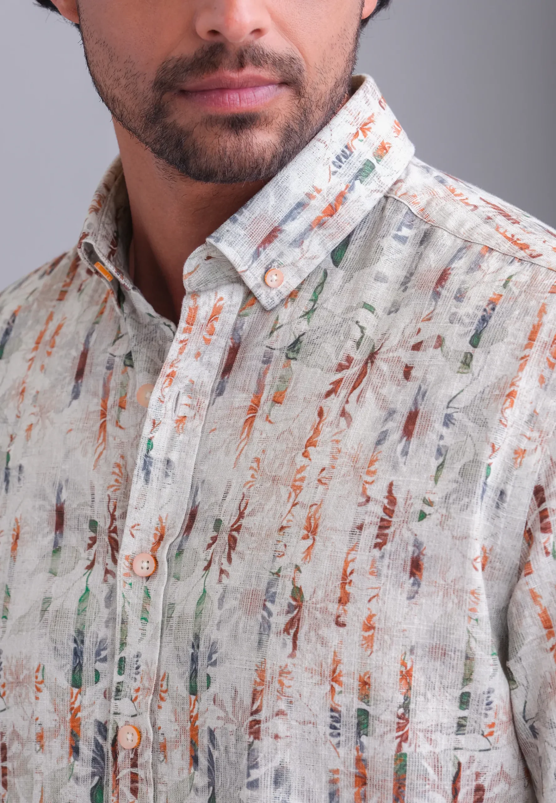 Hot Structuur overhemd van biologisch katoen Overhemden