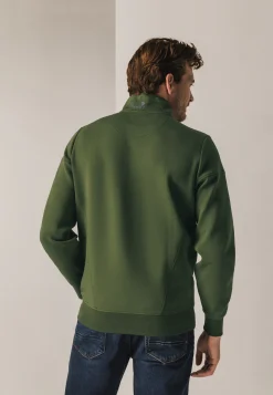 Clearance Sweatshirt met halve rits en fancy details Truien