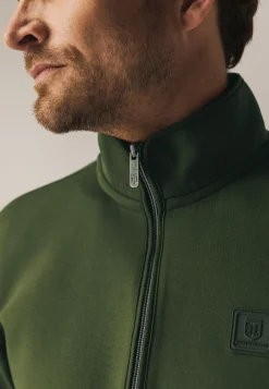 Clearance Sweatshirt met halve rits en fancy details Truien