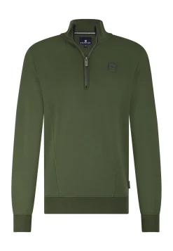 Clearance Sweatshirt met halve rits en fancy details Truien