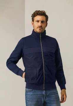 Online Sweatvest met nylon details Vesten