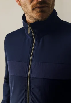 Online Sweatvest met nylon details Vesten