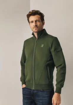 Discount Sweatvest van een katoenmix Vesten