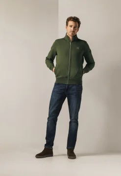 Discount Sweatvest van een katoenmix Vesten