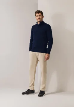 New Trui met halve rits en nylon-details Truien