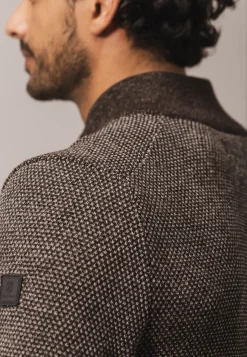 New Trui met halve rits en nylon-details Truien