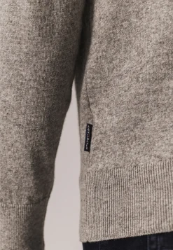 Discount Trui met halve rits en nylon-details Truien