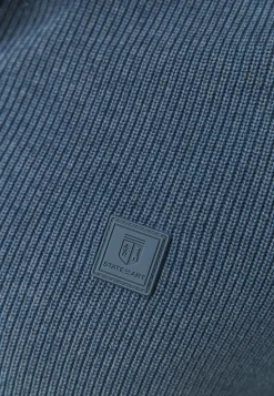 Hot Trui met halve rits en structuurpatroon Truien