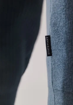 Hot Trui met halve rits en structuurpatroon Truien