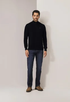 Best Trui met halve rits en structuurpatroon Truien