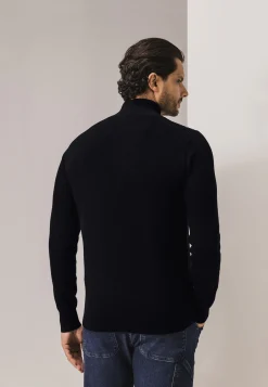 Best Trui met halve rits en structuurpatroon Truien