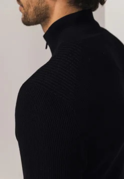 Best Trui met halve rits en structuurpatroon Truien