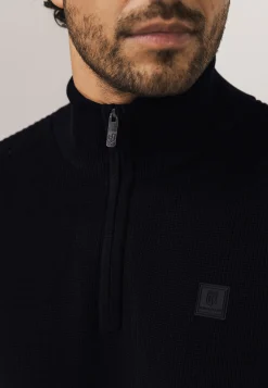 Best Trui met halve rits en structuurpatroon Truien