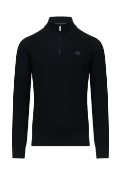 Best Trui met halve rits en structuurpatroon Truien