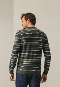 Trui met streepdessin Truien