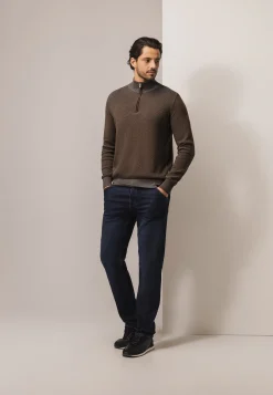 Online Trui van biologisch katoen met structuur Truien