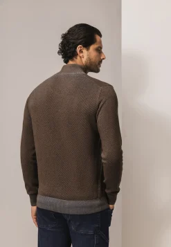 Online Trui van biologisch katoen met structuur Truien