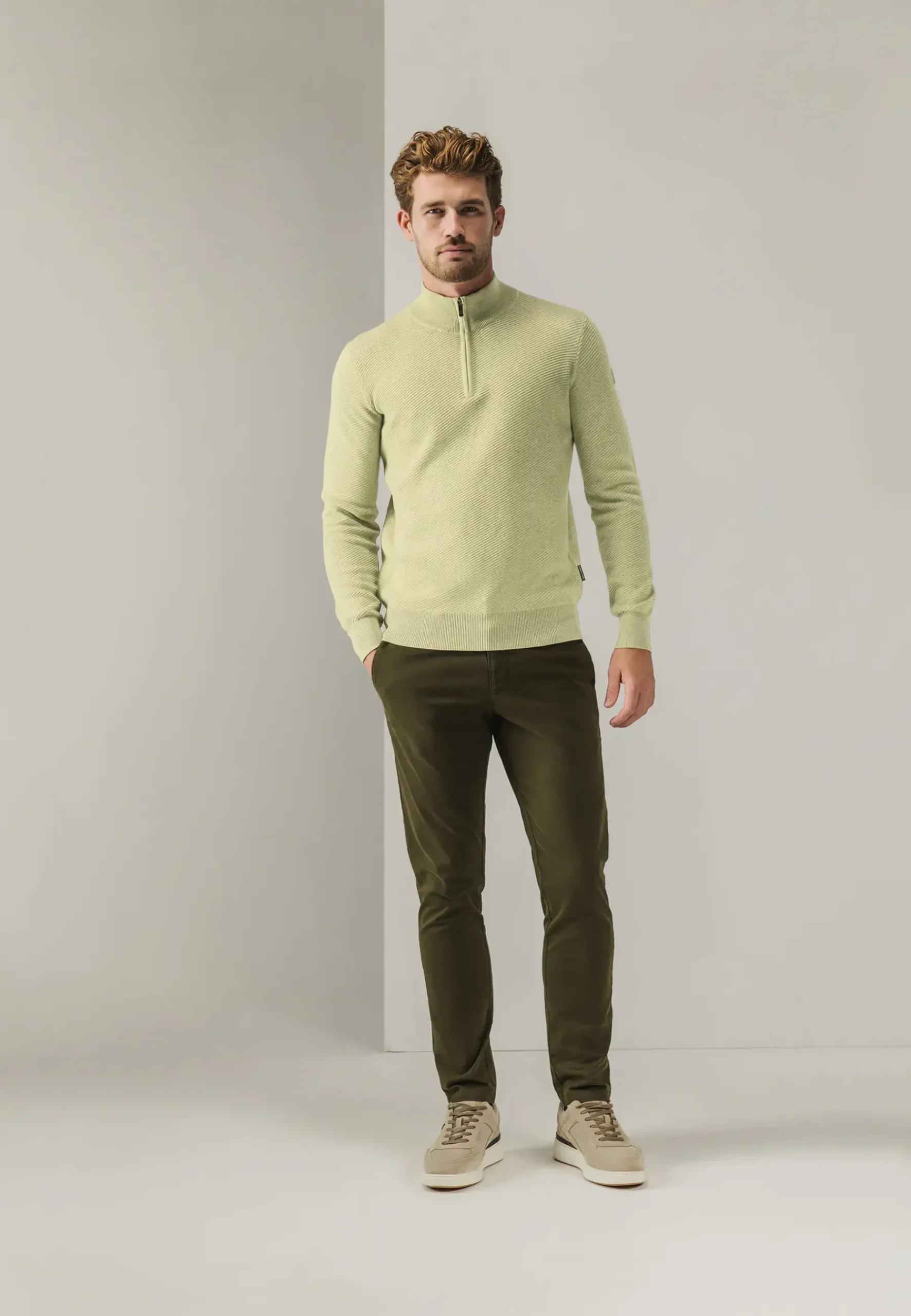 Trui van biologisch katoen met structuur Truien