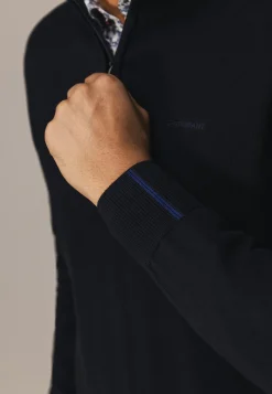 Online Trui van katoen met halve rits Truien