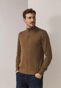 Sale Trui van katoen met halve rits Truien