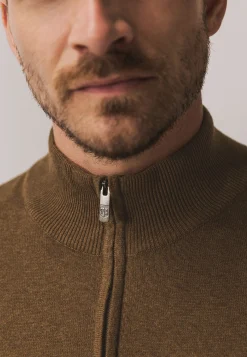 Sale Trui van katoen met halve rits Truien