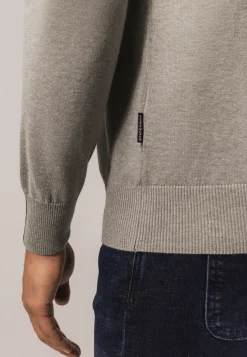 Hot Trui van katoen met halve rits Truien