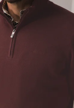 Discount Trui van katoen met halve rits Truien