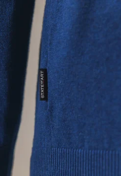 Clearance Trui van katoen met halve rits Truien