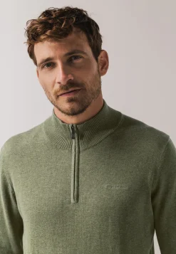 Best Trui van katoen met halve rits Truien