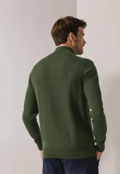 New Trui van katoen met halve rits Truien